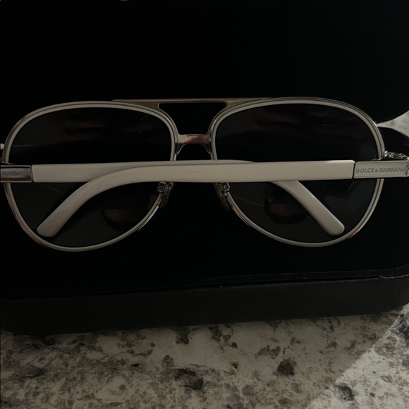 Authentic Dolce & Gabbana White and Silver Sunglasses main image 3